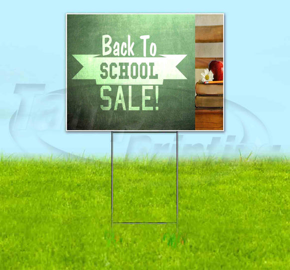 Back To School Sale Yard Sign