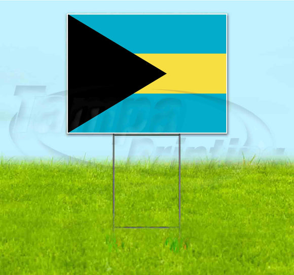 Bahamas Flag Yard Sign