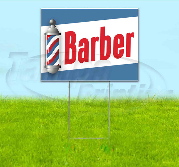 Barber Yard Sign