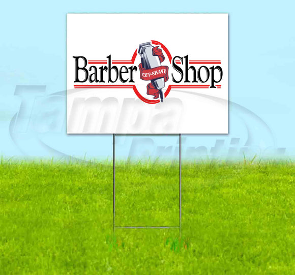 Barber Shop Old School Yard Sign