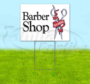 Barber Shop Old School Yard Sign