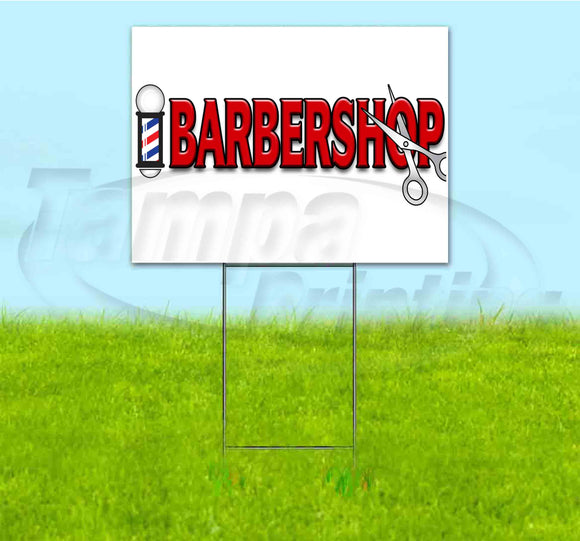 Barbershop Yard Sign