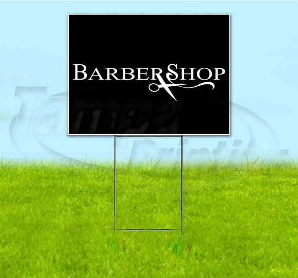 Barbershop Yard Sign