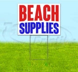 Beach Supplies Yard Sign