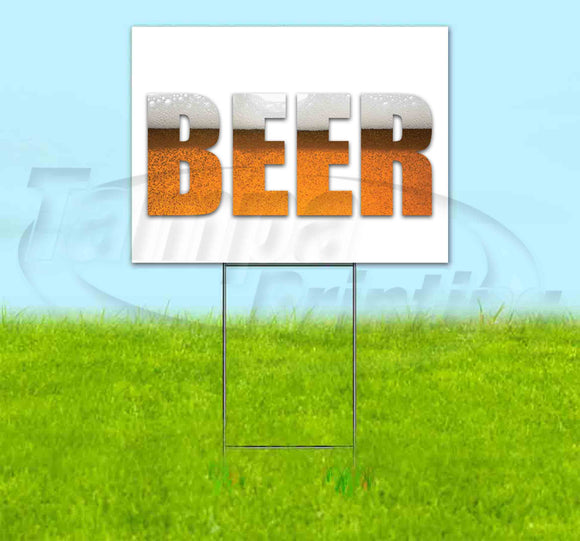 Beer Yard Sign