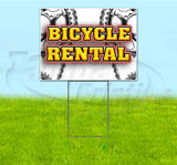 Bicycle Rental Yard Sign