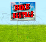 Bicycle Rental Yard Sign