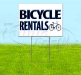 Bicycle Rentals Yard Sign