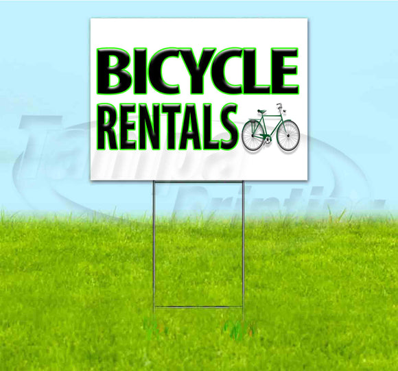 Bicycle Rentals Yard Sign