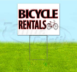 Bicycle Rentals Yard Sign