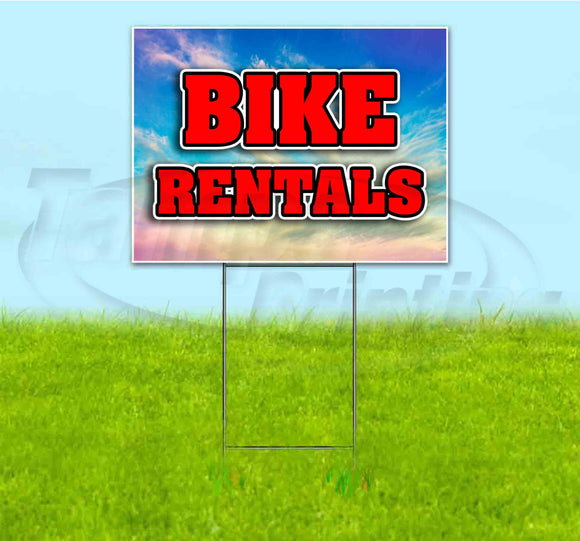Bike Rentals Yard Sign