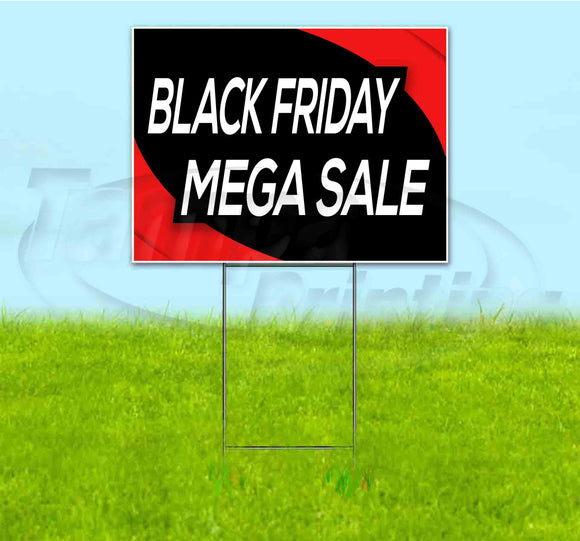 Black Friday Mega Sale Yard Sign