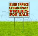 Blue Spruce Christmas Trees For Sale Yard Sign