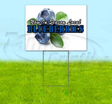 Blueberries Yard Sign