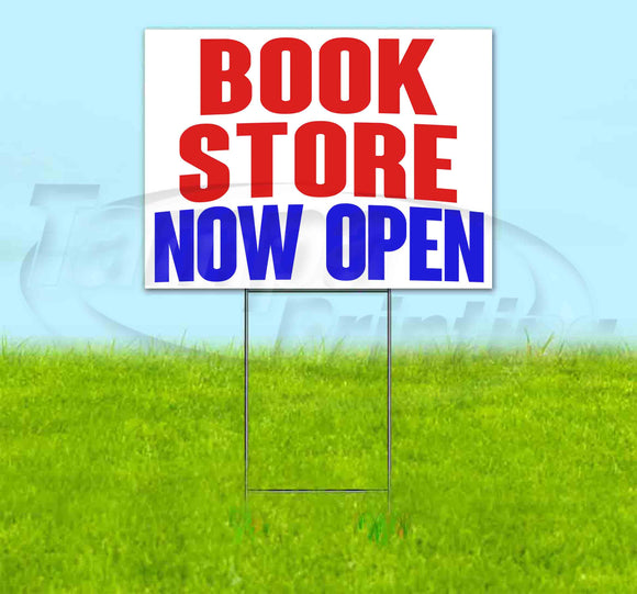 Book Store Now Open Yard Sign