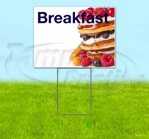 Breakfast Yard Sign