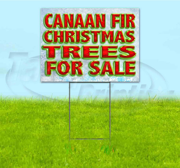 Canaan Fir Christmas Trees For Sale Yard Sign