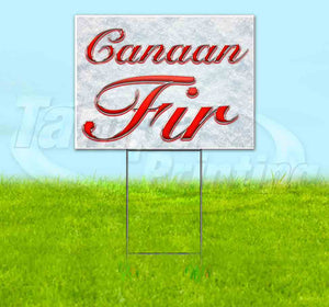 Canaan Fir Yard Sign