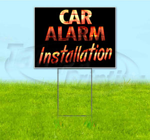 Car Alarm Installation Yard Sign