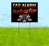 Car Alarm Installation Yard Sign