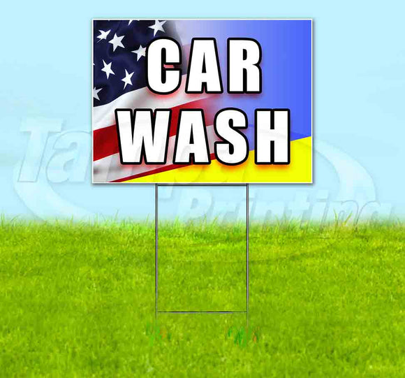 Car Wash Yard Sign