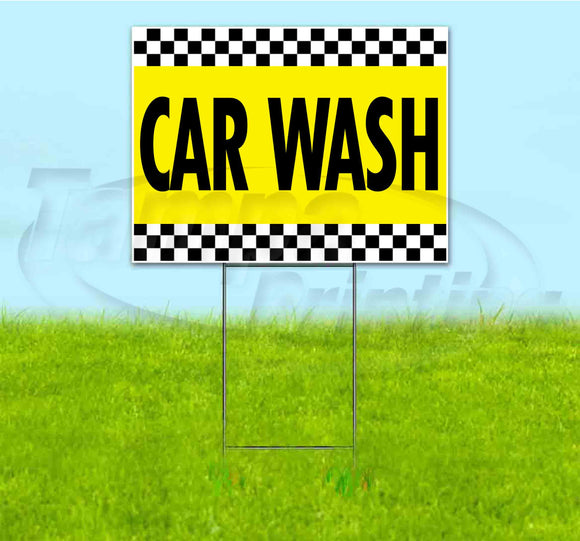 Car Wash Yard Sign