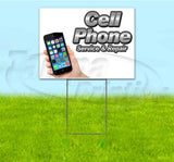 Cell Phone Service & Repair Yard Sign