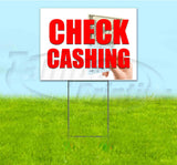 Check Cashing Yard Sign