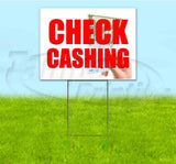 Check Cashing Yard Sign