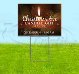Christmas Eve Candlelight Service Yard Sign