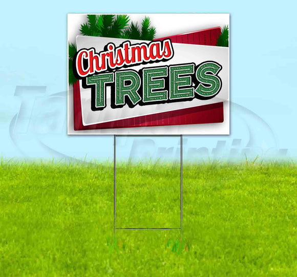 Christmas Trees Yard Sign