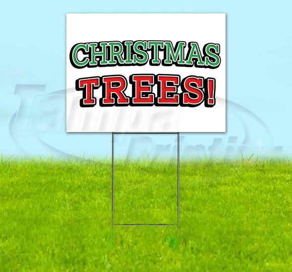 Christmas Trees Yard Sign