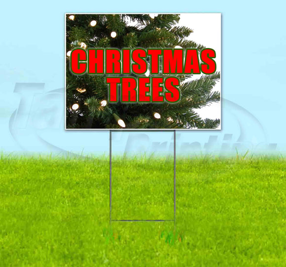Christmas Trees v2 Yard Sign