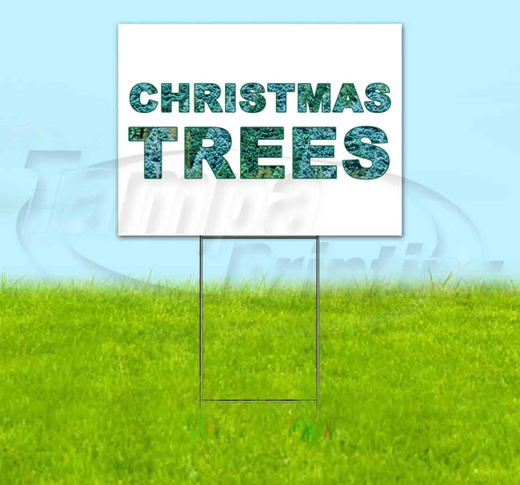 Christmas Trees v6 Yard Sign