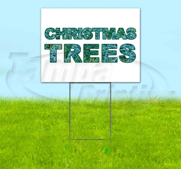 Christmas Trees v7 Yard Sign