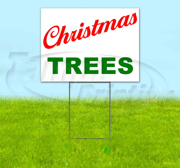 Christmas Trees v8 Yard Sign