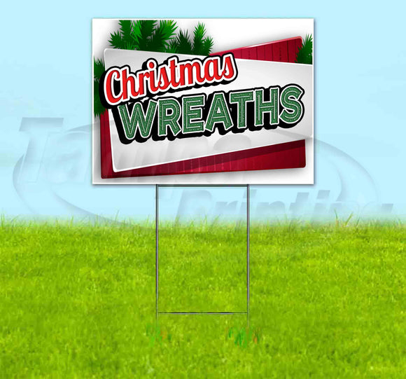 Christmas Wreaths Yard Sign