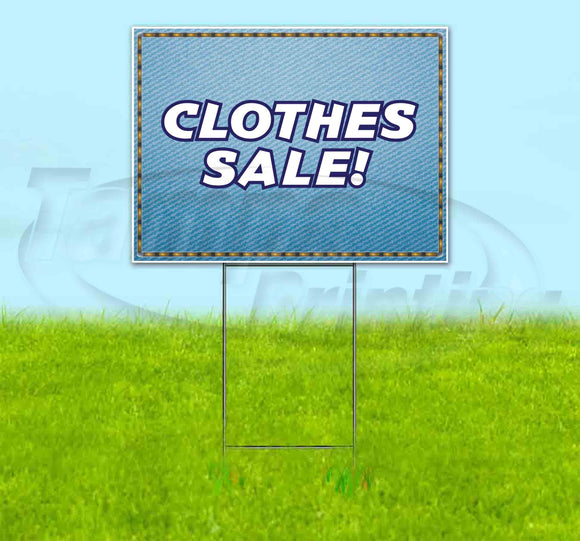 Clothes Sale Yard Sign