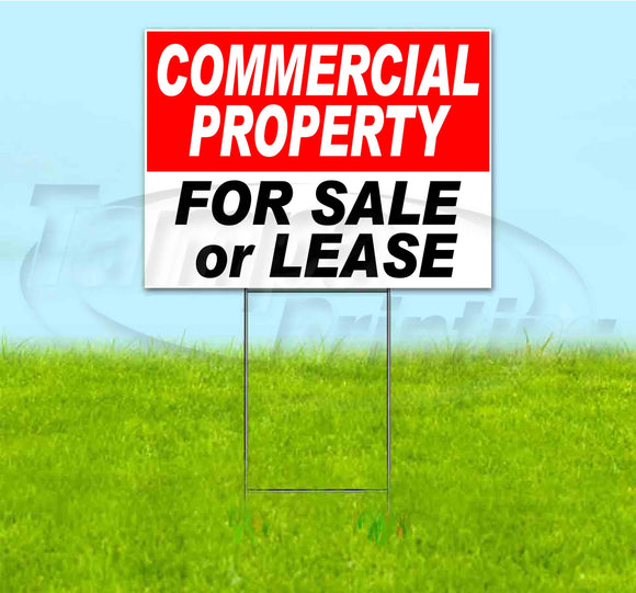 Commercial Property For Sale Or Lease Yard Sign