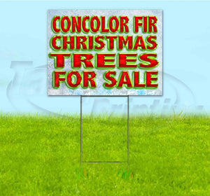 Concolor Fir Christmas Trees For Sale Yard Sign
