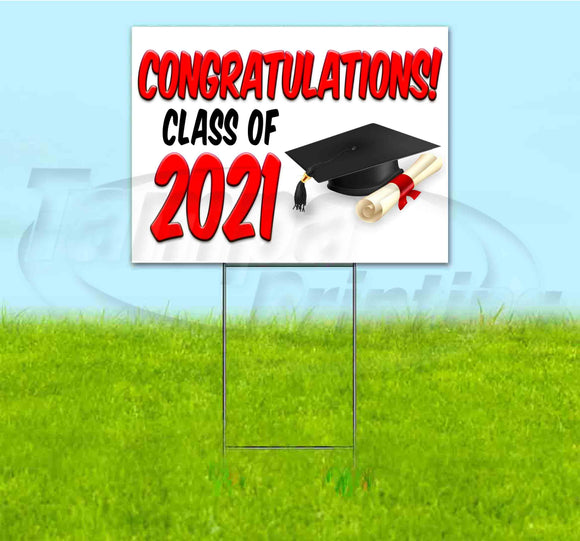 Congrats Class Of 2021 Yard Sign