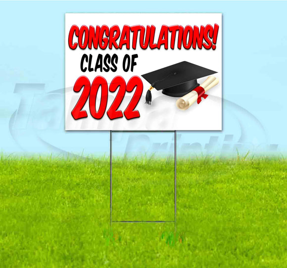 Congrats Class Of 2022 Yard Sign