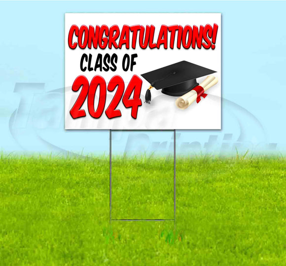 Congrats Class Of 2024 Yard Sign