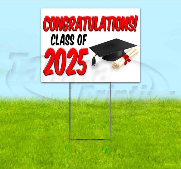 Congrats Class Of 2025 Yard Sign