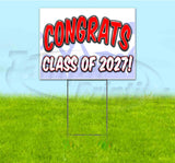 Congrats Class Of 2027 Yard Sign