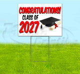 Congrats Class Of 2027 Yard Sign