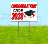 Congrats Class Of 2028 Yard Sign