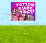 Cotton Candy Taco Yard Sign