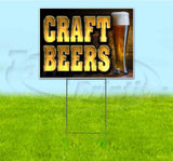 Craft Beers Yard Sign