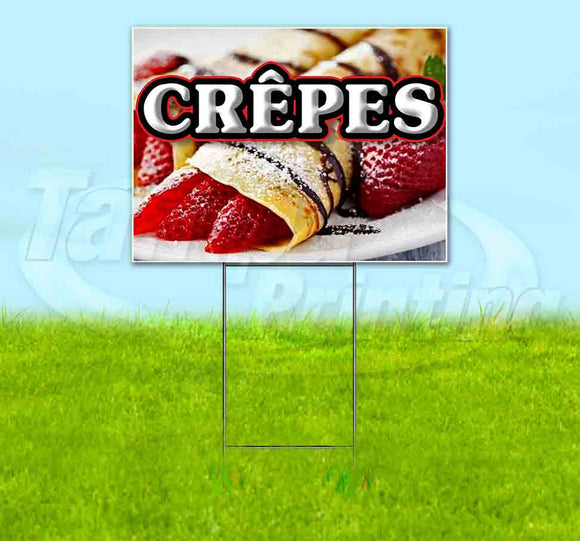 Crepes Yard Sign